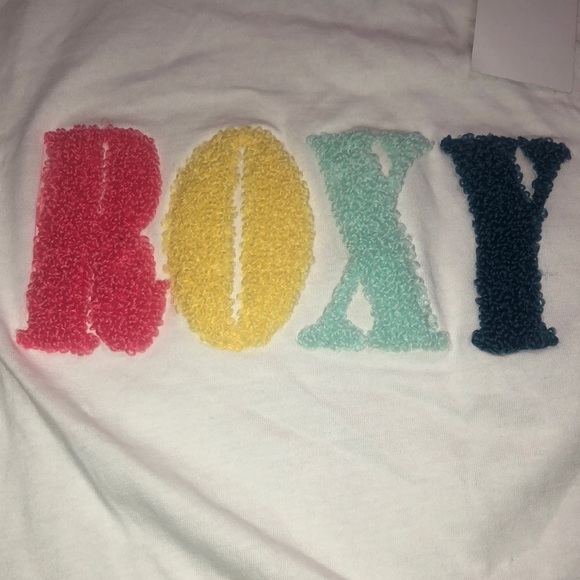 Roxy cute short sleeve white t-shirt NWT - Picture 3 of 10
